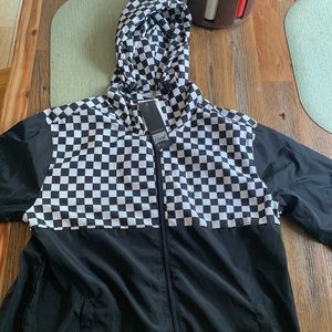 New checkered windbreaker